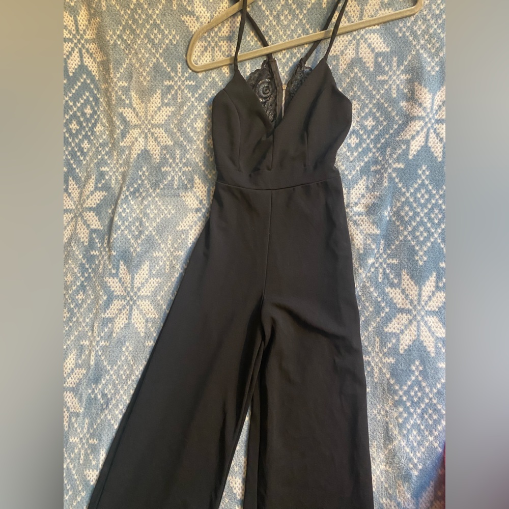 black jumpsuit